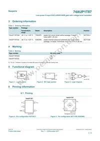 74AUP1T87GXH Datasheet Page 2