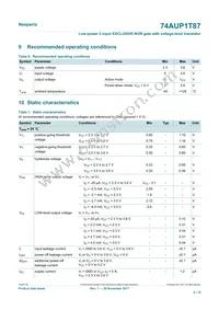 74AUP1T87GXH Datasheet Page 4