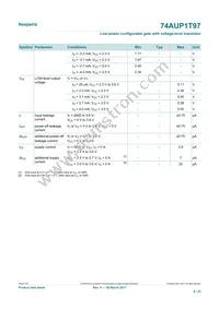 74AUP1T97GS Datasheet Page 9