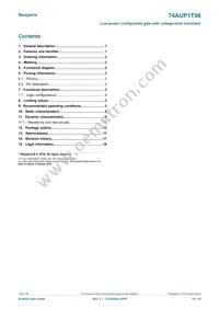 74AUP1T98GN Datasheet Page 19