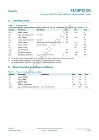 74AUP1Z125GN Datasheet Page 4