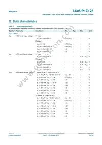 74AUP1Z125GN Datasheet Page 5