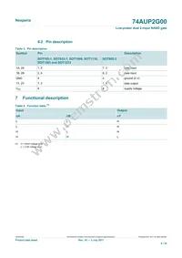 74AUP2G00GD Datasheet Page 4