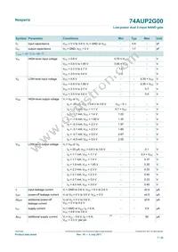 74AUP2G00GD Datasheet Page 7