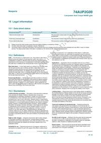 74AUP2G00GD Datasheet Page 20