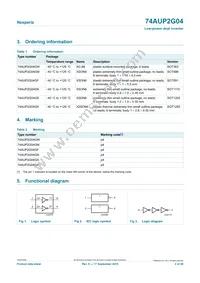 74AUP2G04GN Datasheet Page 2