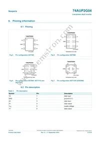 74AUP2G04GN Datasheet Page 3