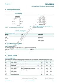 74AUP2G06GN Datasheet Page 3