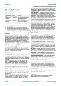 74AUP2G06GN Datasheet Page 15