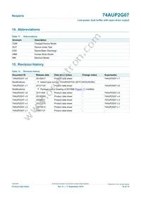 74AUP2G07GXZ Datasheet Page 16