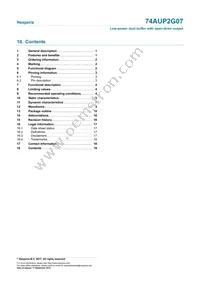 74AUP2G07GXZ Datasheet Page 19