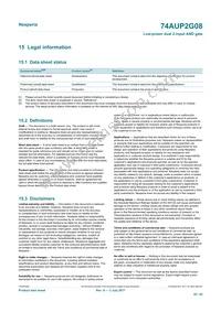 74AUP2G08GD Datasheet Page 20