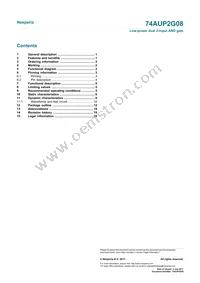 74AUP2G08GD Datasheet Page 22