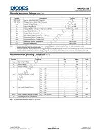 74AUP2G125RA3-7 Datasheet Page 3