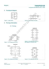 74AUP2G126GD Datasheet Page 3