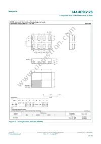 74AUP2G126GD Datasheet Page 21