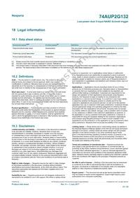 74AUP2G132GD Datasheet Page 23