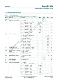 74AUP2G14GXZ Datasheet Page 5