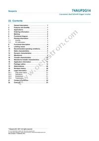 74AUP2G14GXZ Datasheet Page 23