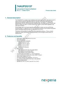 74AUP2G157GD Datasheet Cover