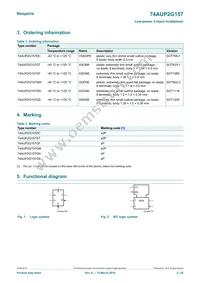 74AUP2G157GD Datasheet Page 2