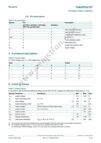 74AUP2G157GD Datasheet Page 4