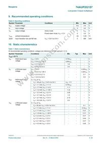 74AUP2G157GD Datasheet Page 5