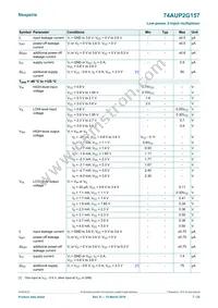 74AUP2G157GD Datasheet Page 7