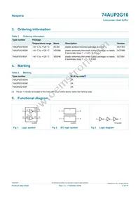 74AUP2G16GFH Datasheet Page 2