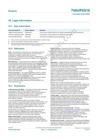 74AUP2G16GFH Datasheet Page 15