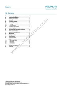 74AUP2G16GFH Datasheet Page 17