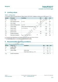 74AUP2G17GN Datasheet Page 4