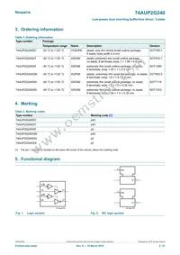 74AUP2G240GD Datasheet Page 2