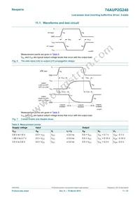 74AUP2G240GD Datasheet Page 11