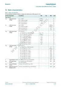 74AUP2G241GD Datasheet Page 5