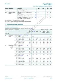 74AUP2G241GD Datasheet Page 8