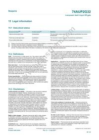 74AUP2G32GD Datasheet Page 20