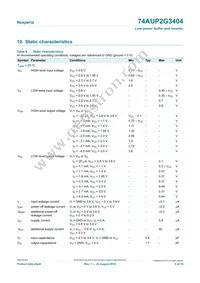 74AUP2G3404GF Datasheet Page 5