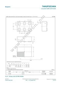 74AUP2G3404GF Datasheet Page 12