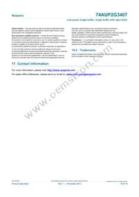 74AUP2G3407GSH Datasheet Page 18