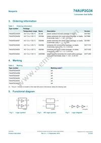 74AUP2G34GN Datasheet Page 2