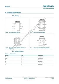 74AUP2G34GN Datasheet Page 3