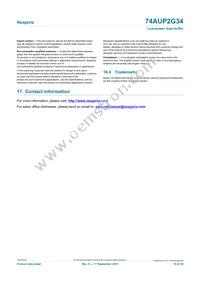 74AUP2G34GN Datasheet Page 19
