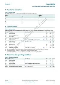 74AUP2G38GD Datasheet Page 4