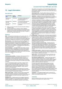 74AUP2G38GD Datasheet Page 17