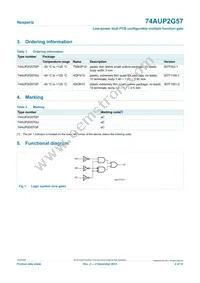 74AUP2G57DPJ Datasheet Page 2
