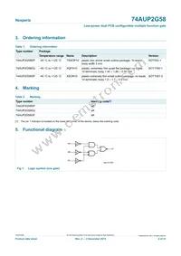 74AUP2G58DPJ Datasheet Page 2