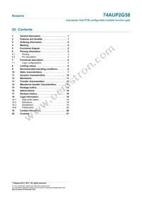 74AUP2G58DPJ Datasheet Page 21