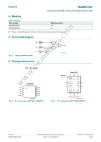 74AUP2G97DPJ Datasheet Page 2
