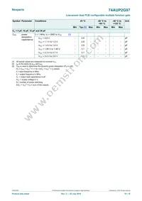74AUP2G97DPJ Datasheet Page 10